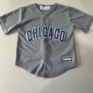 Chicago Cubs - Kids - Gray - Baseball Jersey